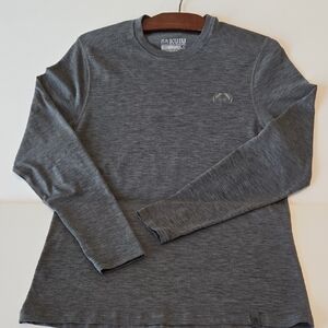 KUIU Men's Merino 120 LT Stone Crew-T Base Layer Sz S